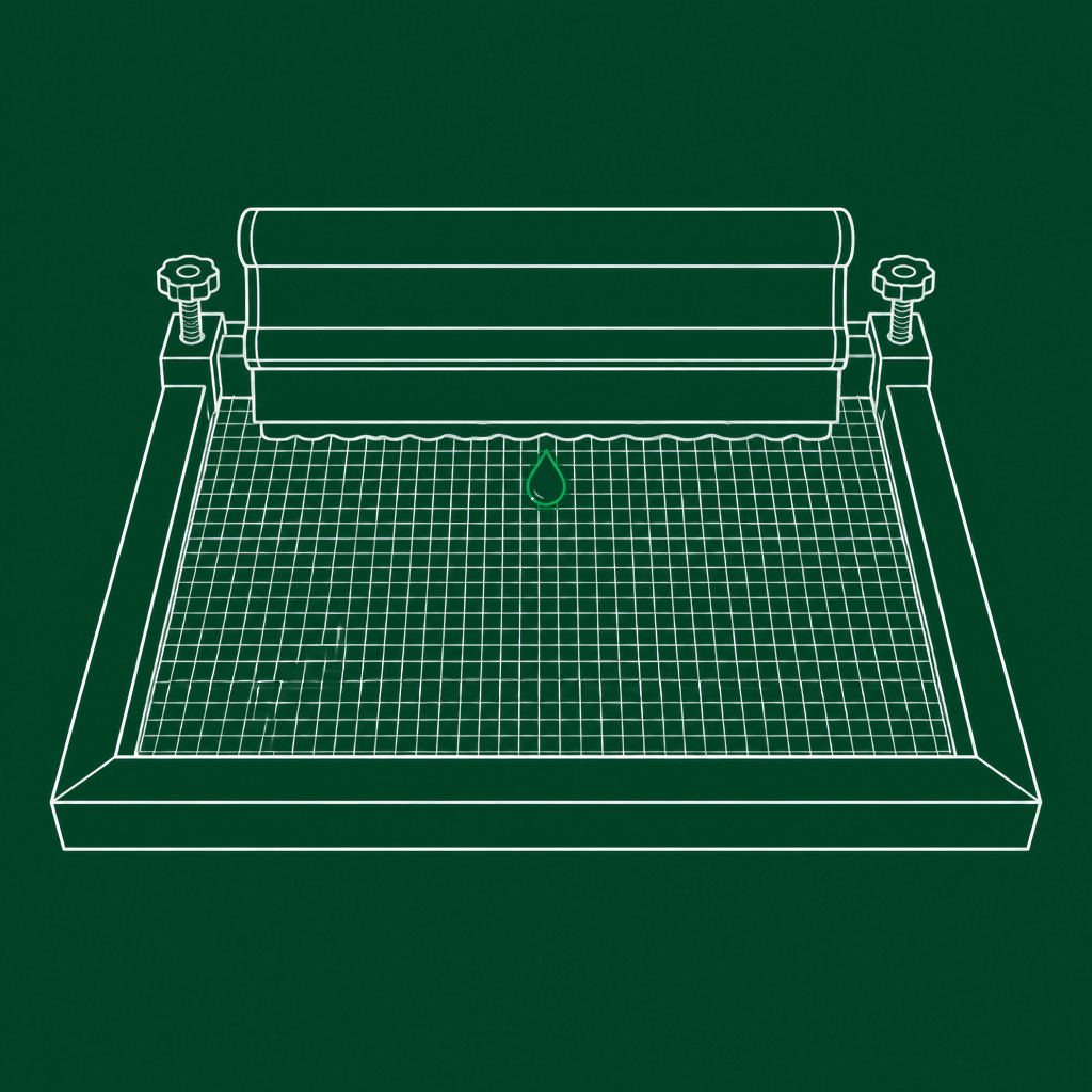 Ilustração da técnica Silk Screen (Serigrafia)
