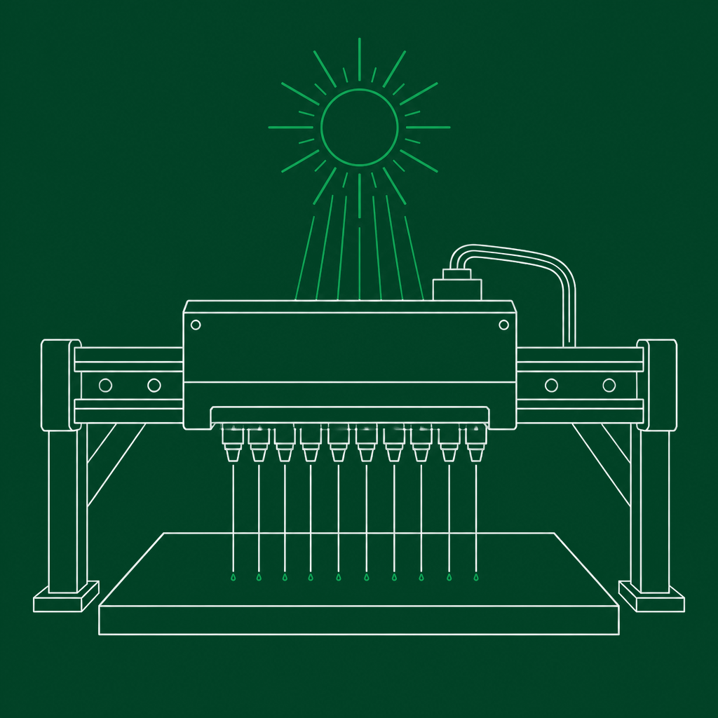 Ilustração da técnica DTF UV