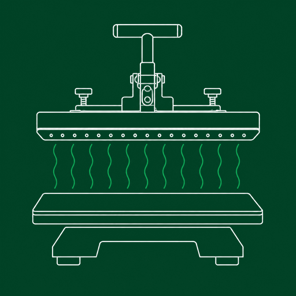 Ilustração da técnica Sublimação
